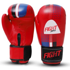 FIGHT IMPEX Boxing Gloves for Amateur Competitions Red