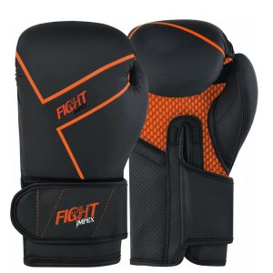 FIGHT IMPEX BOXING TRAINING GLOVES BLACK /ORANGE