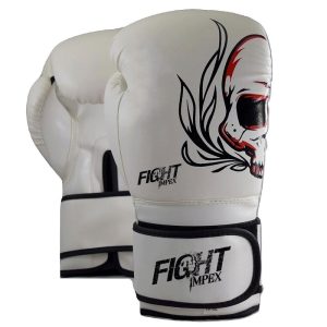 Fight Impex Boxing Gloves for Amateur Competitions White / Black