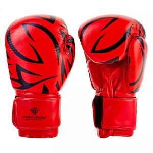 Black Red Color Boxing Gloves